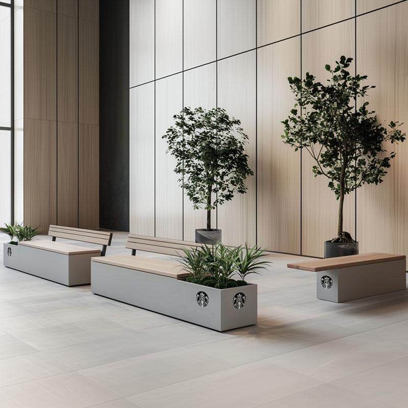 Outdoor Furniture Italian - Italian Creative Outdoor Garden Bench Nordic