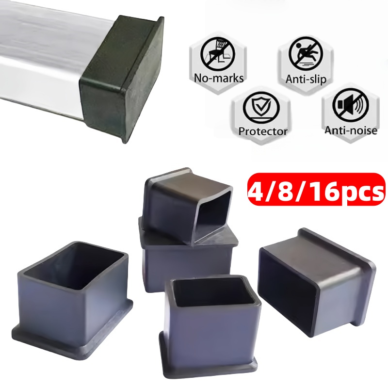 Outdoor Furniture Leg Protectors - 4/8/16pcs PVC Chair Leg Caps Furniture