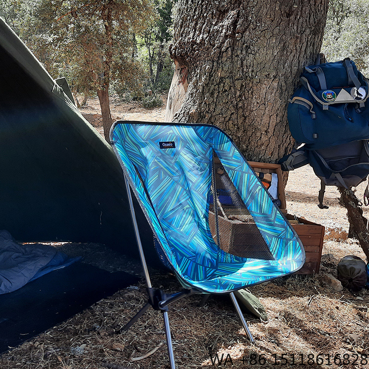 Outdoor Furniture Recliner Set - Portable Folding Camping Chair Lightweight Moon