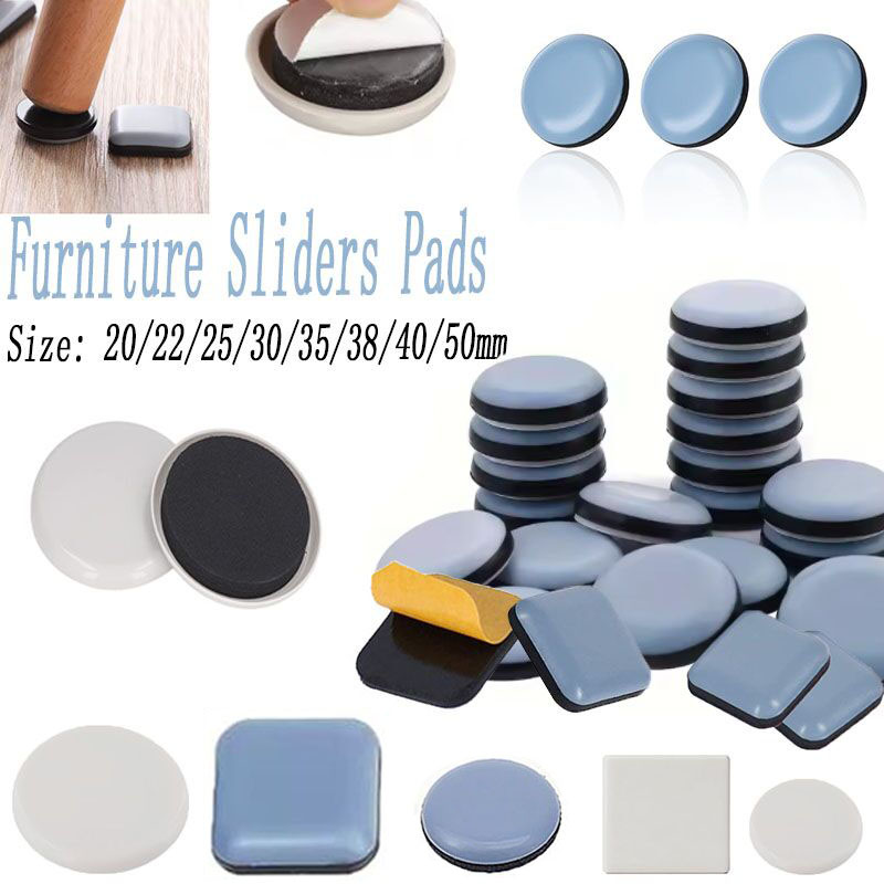 Outdoor Furniture Leg Protectors - 24/16/8/4pcs Self-Adhesive Furniture Sliders Pads, Thick