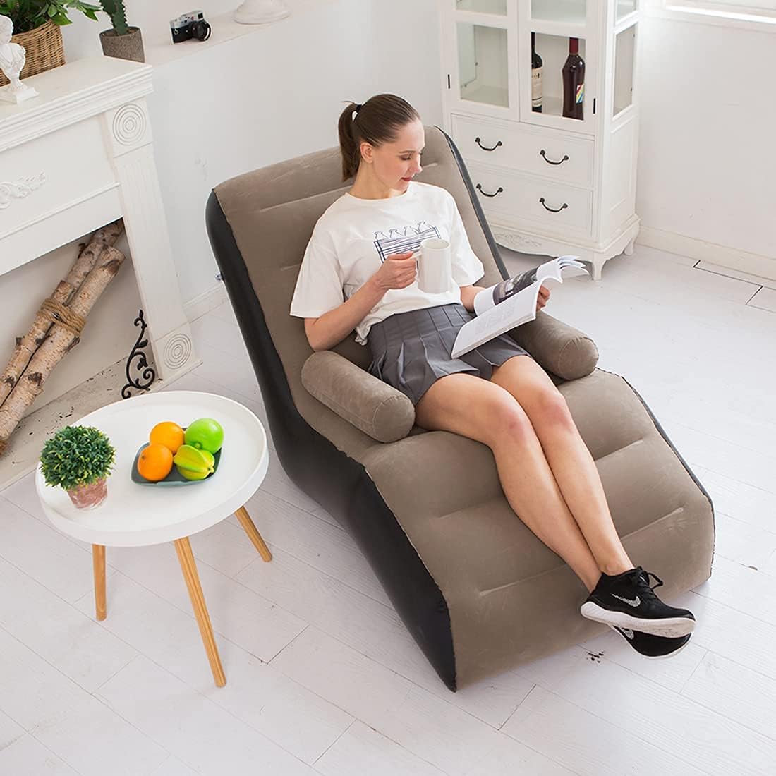 Outdoor Furniture Durable - Folding Lazy Sofa,Inflatable Lounge Chair Thickened