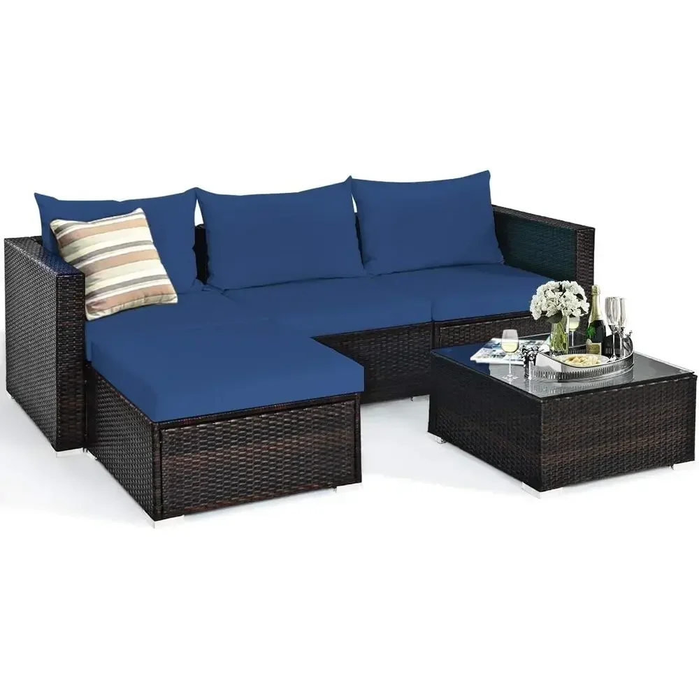 Outdoor Furniture Durable - Durable 5-Piece Outdoor Patio Furniture Set,