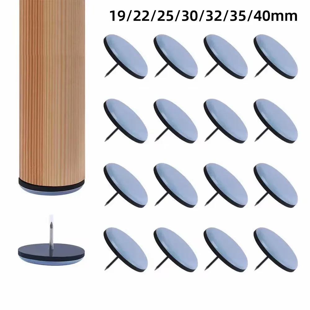 Outdoor Furniture Leg Protectors - 16/19/22/25/32/38mm Table Chair Foot Sliders Round