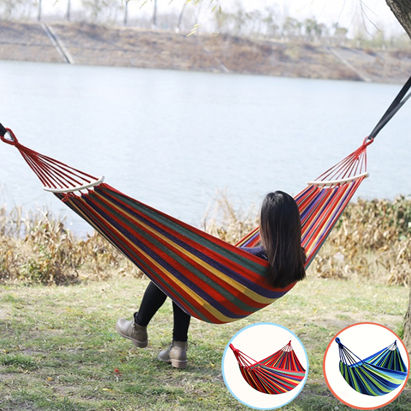 Outdoor Furniture Upholstery - Hammock Leisure Durable Single Travel Swing