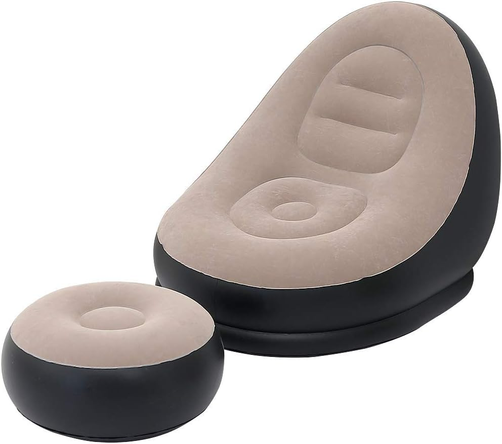 2Pcs Lazy Sofa Inflatable Chai - Outdoor Furniture Recliner Set review and price