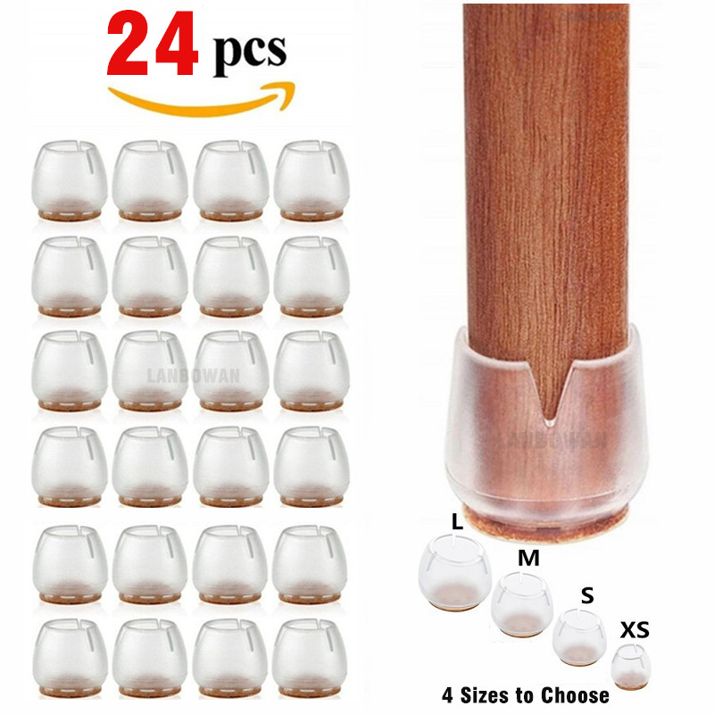 24pcs Silicone Chair Leg Prote - Outdoor Furniture Leg Protectors review and price