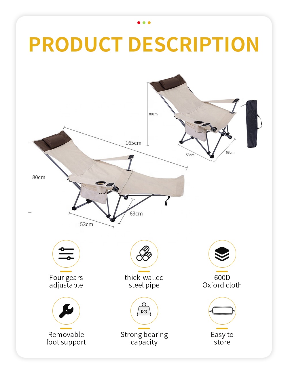 Portable Folding Reclining Cha - Outdoor Furniture Recliner Set review and price