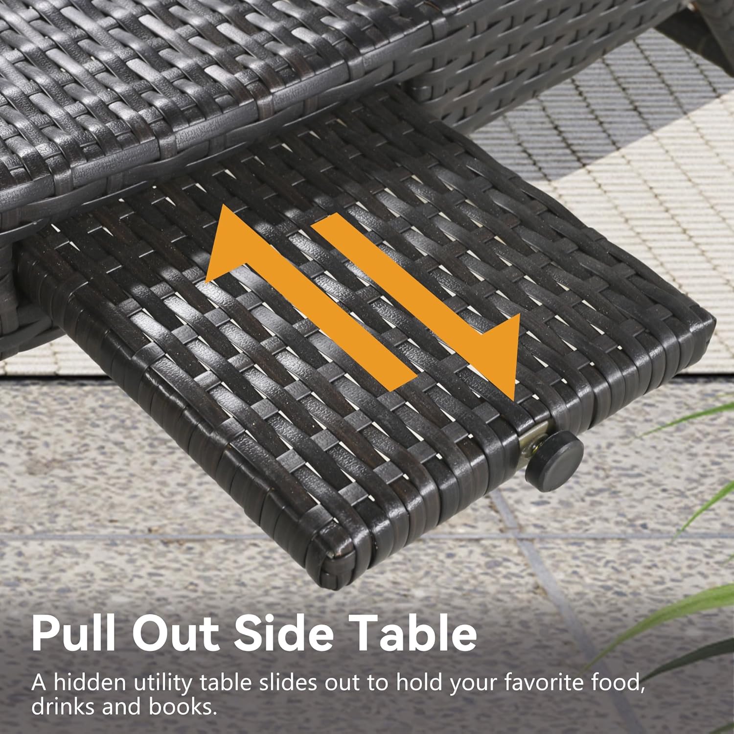 80'' Adjustable Reclining Chai - Outdoor Furniture Recliner Set review and price