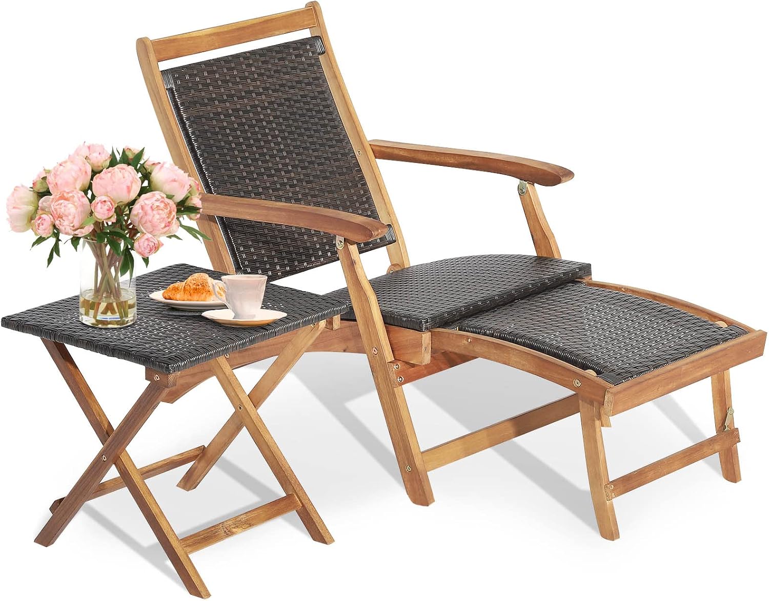 Foldable Outdoor Patio Lounge  - Outdoor Furniture Recliner Set review and price