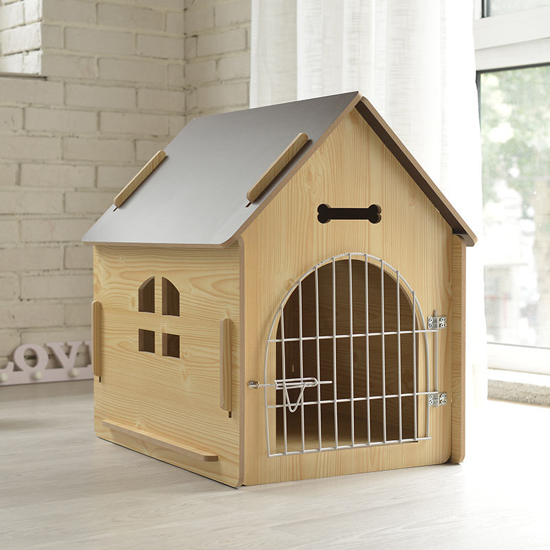 Custom Wooden Dog House Indoor - Outdoor Furniture Durable review and price