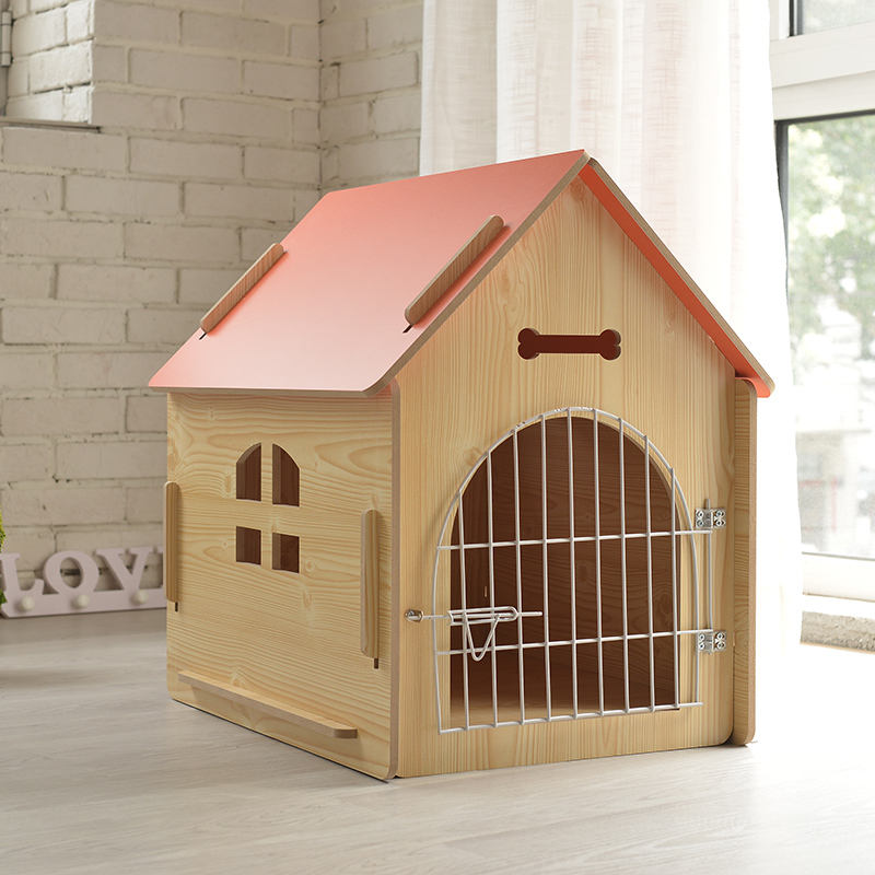 Custom Wooden Dog House Indoor - Outdoor Furniture Durable review and price