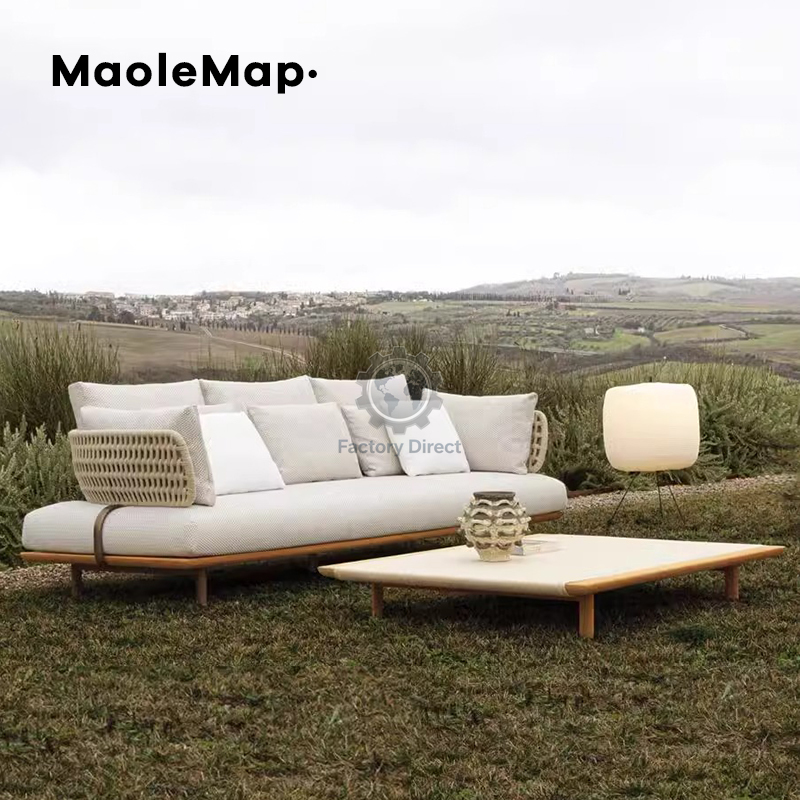 Outdoor Sofa Rattan Teak Combi - Outdoor Furniture Italian review and price